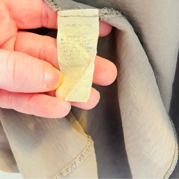 Ariella Sleeveless Blouse Size Small Taupe Brown Tank Halter Keyhole Y2K Neutral - Picture 4 of 8